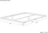 Futonbett weiß 160x200 flach extra niedriges Loftbett Kiefer V-60.47W-16ohne Zubehör Bild 4