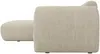 Vente-unique - POGNI Sofa SamtStoff Beige - B 165 cm x H 73 cm x L 280 cm Bild 5
