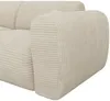 Vente-unique - POGNI Sofa SamtStoff Beige - B 165 cm x H 73 cm x L 280 cm Bild 5