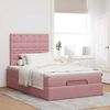 vidaXL Ottoman-Bett mit Matratzen Rosa 120x190 cm Samt 3313606 Bild 3