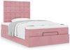 vidaXL Ottoman-Bett mit Matratzen Rosa 120x190 cm Samt 3313606 Bild 4