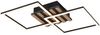 Große LED Deckenleuchte ZARO Schwarz flach quadratisch schwenkbar Breite 59,5cm Bild 2