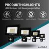 LUXULA LED Flutlichtstrahler LED-Fluter, Bewegungsmelder, 10W, warm- & neutralweiß, 1000lm, IP65, LED fest integriert, warmweiß, neutralweiß Bild 3