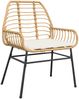 vidaXL 5-tlg. Garten-Essgruppe mit Kissen Braun Poly Rattan Glas 3334558 Bild 4