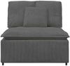vidaXL Modulares Sofa Mittelmodul mit Kissen Dunkelgrau 100 cm 4104438 Bild 3