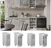 Küchenunterschrank R-Line Beton 30 cm ohne Arbeitsplatte Vicco Bild 2