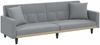 vidaXL Schlafsofa mit Kissen Hellgrau Stoff 351875 Bild 2
