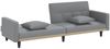 vidaXL Schlafsofa mit Kissen Hellgrau Stoff 351875 Bild 5