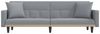 vidaXL Schlafsofa mit Kissen Hellgrau Stoff 351875 Bild 4