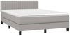 vidaXL Boxspringbett mit Matratze Hellgrau 140x190 cm Stoff, Härtegrad: H2 [3140209] Bild 3