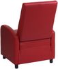 Fernsehsessel HWC-H18, Relaxsessel Liege Sessel, Kunstleder klappbar 99x70x75cm ~ rot Bild 3