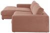 KAWOLA Sofa MADELINE Ecksofa Cord rost Longchair links 85 x 190 x 270 cm Bild 3