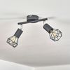 hofstein Deckenleuchte »Borio« Deckenlampe aus Metall in Grau/Chromfarben, ohne Leuchtmittel, m. verstellbaren Schirmen in Gitter-Optik u. Lichteffekt, E14 Bild 5