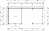 Fjordholz Flachdach Gartenhaus Modell Samim 28 Bild 3