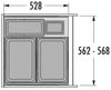 Hailo Abfallsorter 3619771 EURO CARGO 600, 91 Liter / 60 cm Schrankbreite / Abfalltrennsystem Bild 3