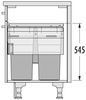 Hailo Abfallsorter 3619771 EURO CARGO 600, 91 Liter / 60 cm Schrankbreite / Abfalltrennsystem Bild 2
