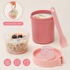 Bugucat 2in1 Müslibecher to Go 560ml+310ml Blau Rosa 2er Set Bild 3