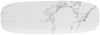 Design Konsolentisch TURIN 120cm weiss Marmor-Optik Konsole Metallgestell Bild 5