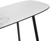 Design Konsolentisch TURIN 120cm weiss Marmor-Optik Konsole Metallgestell Bild 3