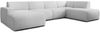 AX LIVING XXL Sofa U Form Didim Perlweiß 378 cm modern & großzügig R Bild 3