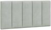vidaXL Bett mit Matratze "Hanko" Hellgrau 100x200 cm Samt 3208580 Bild 5