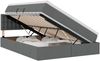 vidaXL LED-Speicherbett mit Matratze Dunkelgrau 140 x 200 cm Stoff 3371275 Bild 2
