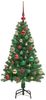 vidaXL Künstlicher Weihnachtsbaum mit 150 LEDs mit Ständer Grün 120 cm 3396899 Bild 5