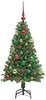 vidaXL Künstlicher Weihnachtsbaum mit 150 LEDs mit Ständer Grün 120 cm 3396899 Bild 2
