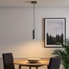 2x Pendelleuchte, Metall, nickel-matt, GU10, H 150 cm Bild 3