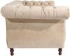 Chesterfield Sofa 2-Sitzer Kaylin Samtvelours sand Bild 3