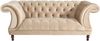 Chesterfield Sofa 2-Sitzer Kaylin Samtvelours sand Bild 2