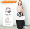TUWENA Wäschekorb Großer 90L Wäschesammler mit Aluminiumgriffen, faltbarer Wäschekorb Bild 4
