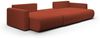Wohnlandschaft Sofa mit Schlaffunktion CHAIRA Stoff Curio Ziegelrot Bild 2