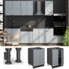 Küchenunterschrank Fame-Line Hellblau-grau 60 cm ohne Arbeitsplatte Vicco Bild 2