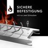 NewHabitat 2x Flammlachsbrett Edelstahl 59,5 × 17,5 cm – drehbar, spülmaschinenfest, mit Rezeptanleitung – für Feuerschale & Grill Bild 5