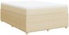 vidaXL Boxspringbett mit Matratze Creme 140x190 cm Stoff 3285572 Bild 2