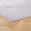 IDIMEX Teppich BOW, Wohnzimmerteppich waschbar 200x300 cm Kurzflor bogenmuster hellgrau Bild 3