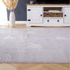 IDIMEX Teppich BOW, Wohnzimmerteppich waschbar 200x300 cm Kurzflor bogenmuster hellgrau Bild 2