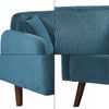 2-Sitzer Sofa Midt 132x70x81 cm Cord Blau [en. casa] Bild 4