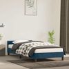 Einzelbettgestell Design für Erwachsene ohne Matratze Dunkelblau 100x200 cm Samt d4360e Bild 2