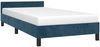 Einzelbettgestell Design für Erwachsene ohne Matratze Dunkelblau 100x200 cm Samt d4360e Bild 3