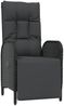 vidaXL Garten-Relaxstühle 2 Stk. mit Tisch Schwarz Poly Rattan 319910 Bild 5