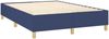 vidaXL Boxspringbett mit Matratze & LED Blau 140x200 cm Stoff 3135603 Bild 5