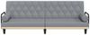 vidaXL Schlafsofa mit Armlehnen Hellgrau Stoff 351937 Bild 4