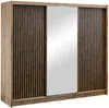 Vente-unique - CALOWI Wardrobe and walk-in wardrobe Holz, Platte Beige - B 61 cm x H 215 cm x L 250 cm Bild 2