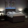 vidaXL Boxspringbett mit Matratze Dunkelbraun 140x200 cm Stoff 3293987 Bild 4