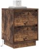 vidaXL Nachttisch Geräucherte Eiche 39 x 34,5 x 50 cm Holzwerkstoff 869618 Bild 3