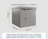 Hörmann EcoStar Euroline Gerätehaus Flachdach mit Lichtband 214 x 262 Graualuminium 1-flg Bild 3