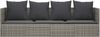vidaXL Outdoor-Loungebett mit Kissen Grau Poly Rattan 319564 Bild 3