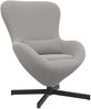 vidaXL Eiersessel Hellgrau 63 x 73 x 90 cm Stoff 42002768 Bild 2